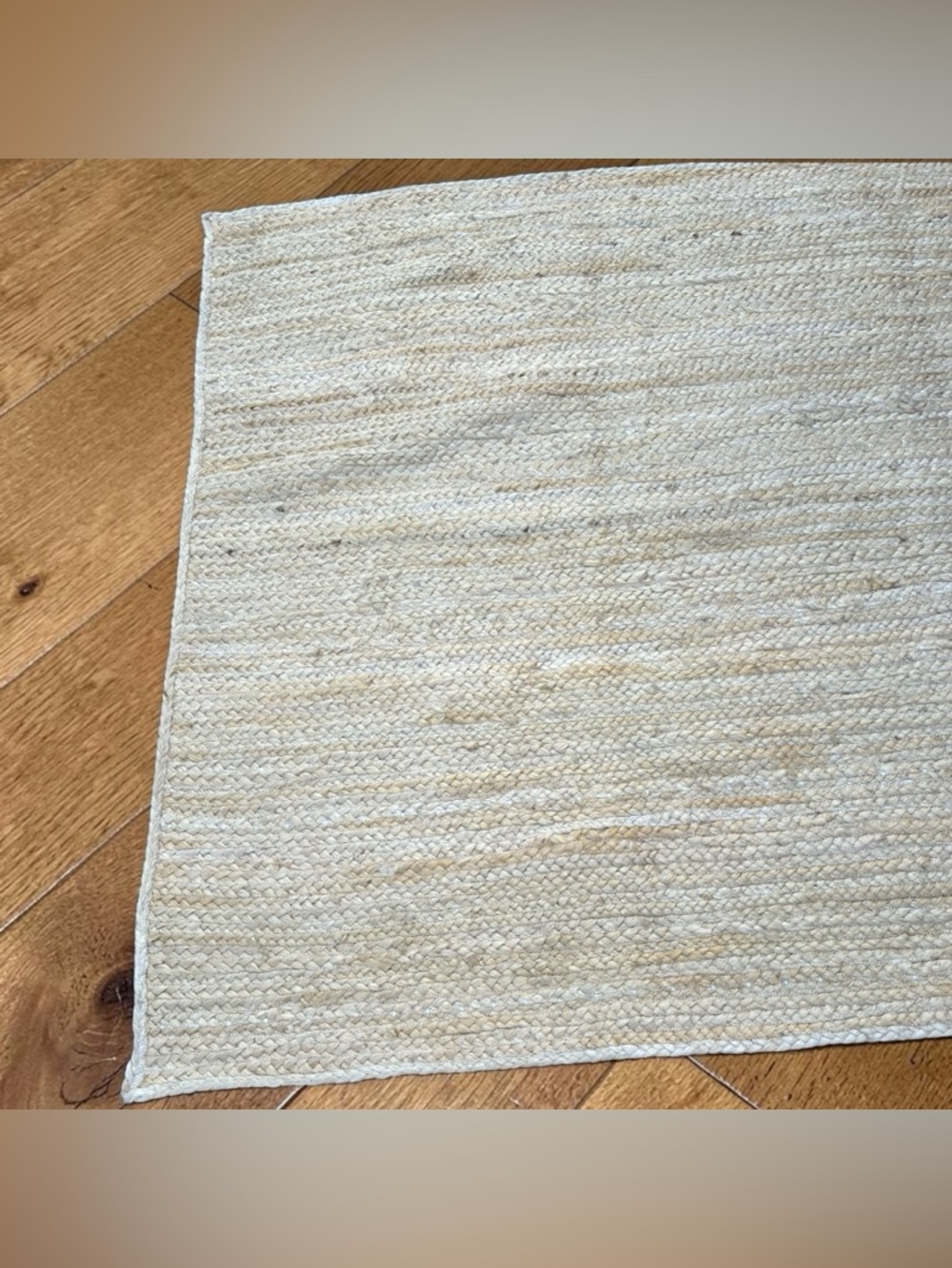 Earthy NuLOOM NATURA 4X6 Hand-Braided 100% Jute Area Rug in White Made in India - Picture 7 of 11